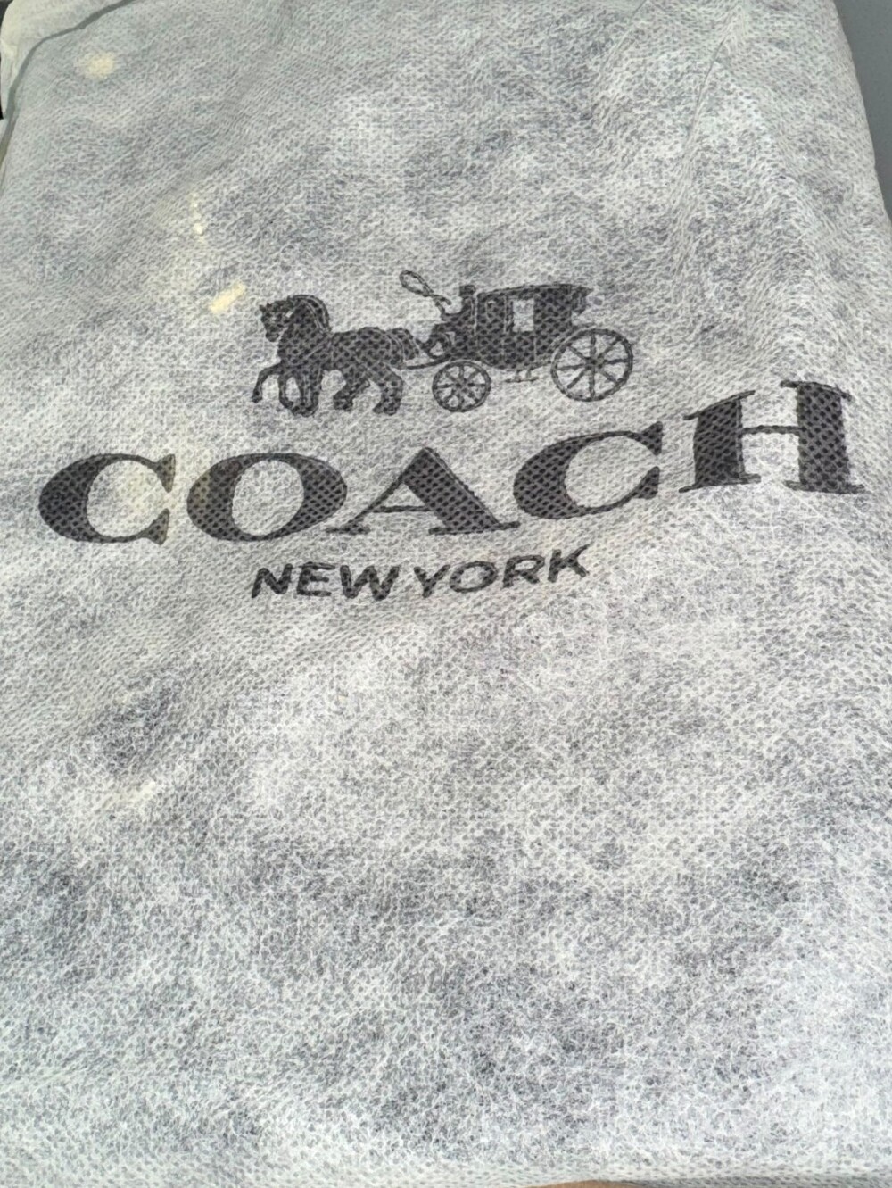 Coach Signature Canvas Tote Bag Black Charcoal Leather Trim Crossbody - Picture 4 of 4